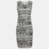 Diane Von Furstenberg Black/White Printed Jersey Selene Dress M