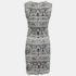 Diane Von Furstenberg Black/White Printed Jersey Selene Dress M - Image 2