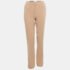 Diane Von Furstenberg Tan Brown Stretch Crepe High Waist Trousers S