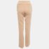 Diane Von Furstenberg Tan Brown Stretch Crepe High Waist Trousers S - Image 2