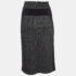 Diane Von Furstenberg Grey Patterned Wool Blend Martey Midi Skirt XL - Image 2