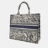 Christian Dior Blue Canvas Book Tote Bag - Image 2