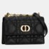 Christian Dior Black Lambskin Macrocannage Mini Miss Caro Bag - Image 2