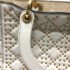 Dior White Leather Studded Medium Lady Dior Top Handle Bags - Image 9