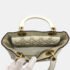 Dior White Leather Studded Medium Lady Dior Top Handle Bags - Image 8