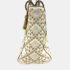 Dior White Leather Studded Medium Lady Dior Top Handle Bags - Image 3