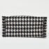 Dior Black/White Embroidered Macro Houndstooth Canvas Medium Book Tote - Image 6