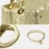 Christian Dior Gold Lambskin Lady Handbag - Image 5