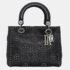 Christian Dior Medium Calfskin Cannage Studded Supple Lady Dior Bag