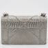 Dior Grey Shimmering Leather Mini Diorama Crossbody Bag - Image 4
