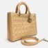 Dior Beige Patent Leather Large Lady Dior Tote Bag - Image 4