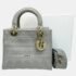Dior Grey Canvas Medium Cannage Lady D-Lite Tote Bag - Image 5