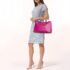 Dior Fuchsia Leather Large Diorissimo Shopper Tote - Image 2