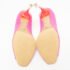 Dior Fuchsia Pink Canvas Flare Heel Peep Toe Pumps Size 37.5 - Image 6