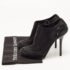 Dior Black Suede and Satin Bow Ankle Booties Size 38.5 - Image 10
