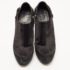 Dior Black Suede and Satin Bow Ankle Booties Size 38.5 - Image 3