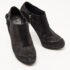 Dior Black Suede and Satin Bow Ankle Booties Size 38.5 - Image 4