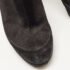 Dior Black Suede and Satin Bow Ankle Booties Size 38.5 - Image 7