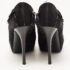 Dior Black Suede and Satin Bow Ankle Booties Size 38.5 - Image 5