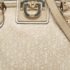 DKNY Cream/Beige Signature Canvas and Leather Dome Satchel - Image 5