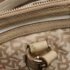 DKNY Cream/Beige Signature Canvas and Leather Dome Satchel - Image 11