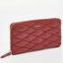 DKNY Red Quilted Leather Zip Around Compact Wallet - Image 3