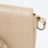 DKNY Beige Lizard Embossed Leather Logo Shoulder Bag - Image 6