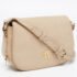 DKNY Beige Lizard Embossed Leather Logo Shoulder Bag - Image 3