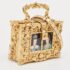 Dolce & Gabbana Gold Acrylic and Leather Regine Dolce Box Top Handle Bag - Image 3