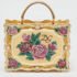 Dolce & Gabbana Gold/Red Rose Painted Wood Dolce Box Top Handle Bag - Image 4