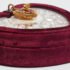 Dolce & Gabbana Burgundy Velvet & Snakeskin Crystal My Heart Box Top Handle Bag - Image 11
