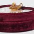 Dolce & Gabbana Burgundy Velvet & Snakeskin Crystal My Heart Box Top Handle Bag - Image 10