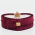 Dolce & Gabbana Burgundy Velvet & Snakeskin Crystal My Heart Box Top Handle Bag - Image 6