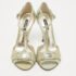 Dolce & Gabbana Grey Patent Leather Logo T Ankle Strap Sandals Size 36 - Image 3