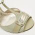 Dolce & Gabbana Grey Patent Leather Logo T Ankle Strap Sandals Size 36 - Image 7