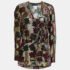 Etro Gold Devore Button Front Top M