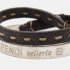 Fendi Selleria Silver Tone Cuff & Metallic Leather Double Wrap Bracelet - Image 4