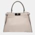 Fendi Neutral Leather Peekaboo Medium Satchel Bag