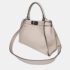 Fendi Neutral Leather Peekaboo Medium Satchel Bag - Image 2