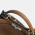 Fendi Brown Leather Medium Peekaboo Bag - Image 4