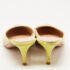 Gianvito Rossi Beige/Green Patent Leather Fanny Mules Size 38.5 - Image 5