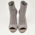 Gianvito Rossi Grey Knit Fabric Vires Ankle Booties Size 40.5 - Image 3