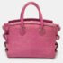 Giuseppe Zanotti Pink Croc Embossed Leather G17 Tote - Image 4
