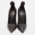 Giuseppe Zanotti Black Leather Horn Zip Back  Pumps Size 38 - Image 3