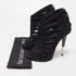 Giuseppe Zanotti Black Suede Cut Out Peep Toe Booties Size 38 - Image 9