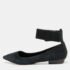 Giuseppe Zanotti Black Suede Ankle Strap Ballet Flats Size 37
