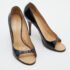 Giuseppe Zanotti Black Patent Leather Open Toe Pumps Size 40 - Image 4
