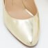 Giuseppe Zanotti Gold Leather Round Toe Pumps Size 40 - Image 8