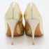 Giuseppe Zanotti Gold Leather Round Toe Pumps Size 40 - Image 5