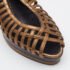 Giuseppe Zanotti Gold/Brown Leather Strappy Platform Sandals Size 39 - Image 7